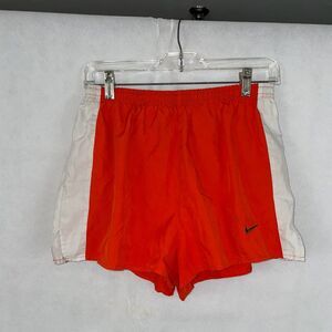Nike Orange Athletic Running Shorts Size Large